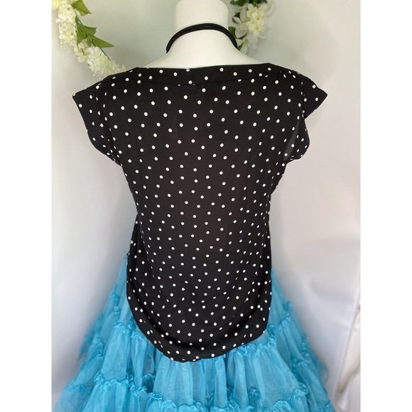 Ann Taylor Blouse Shell Black & White Polka Dot Size XXS Petite Career New w Tag - Picture 16 of 16